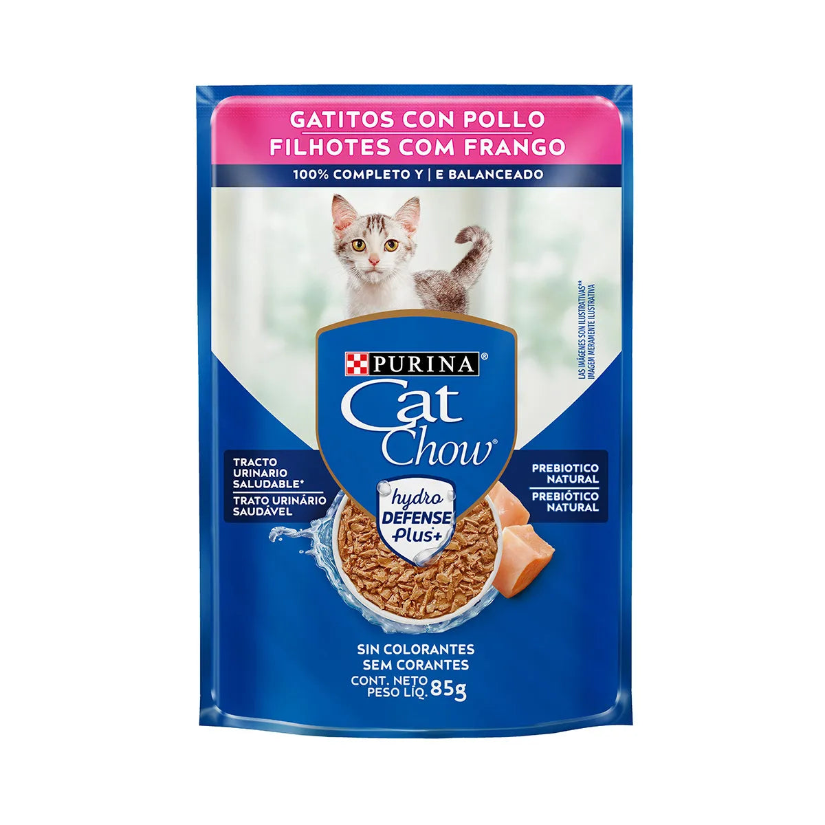 Purina Cat Chow Gatitos Húmedo con Pollo 85g
