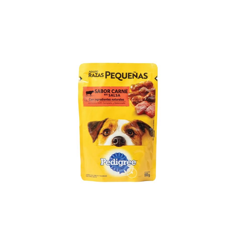 Pedigree Adulto Raza pequeña Sachet (Carne) 100g