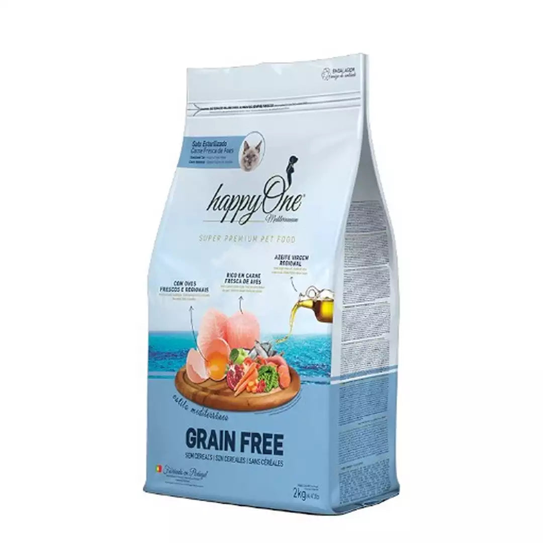 Happy One Mediterraneum Gato Esterilizado 2KG