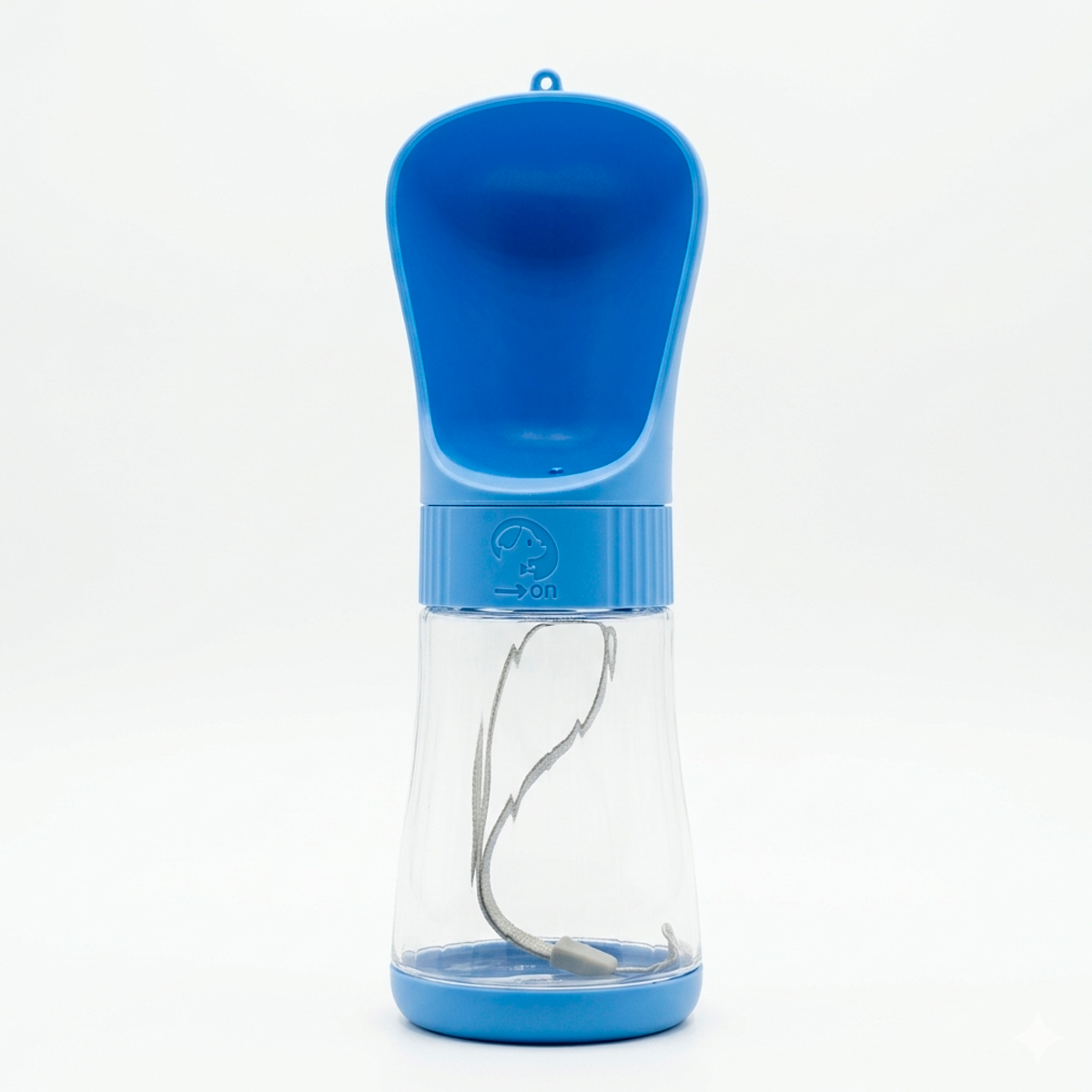 Bebedero Portátil para Mascotas 330ml - Azul