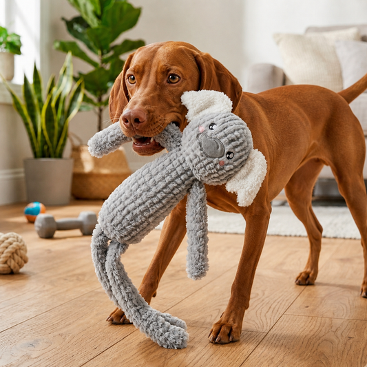 Peluche de Elefante con Sonido Crujiente (68 cm)