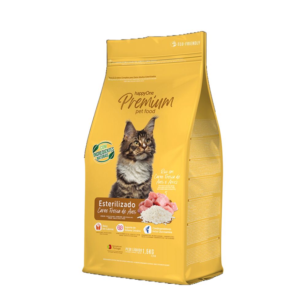 Happy One Premium Gato Esterilizado 1.5KG
