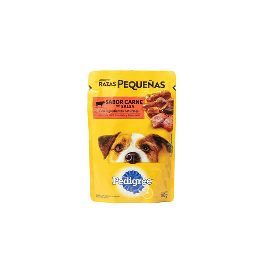 Pedigree Adulto Raza pequeña Sachet (Carne) 100g