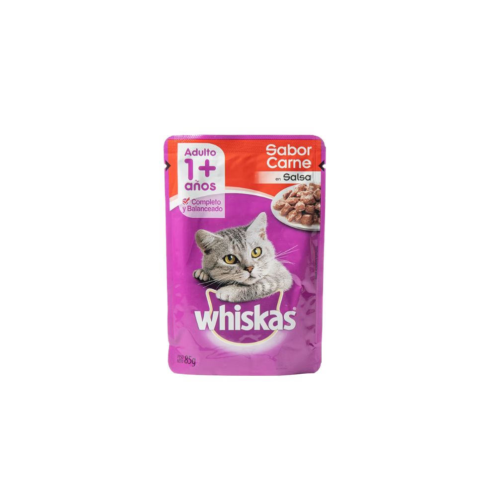 Whiskas Adulto Sachet (Carne) 85g