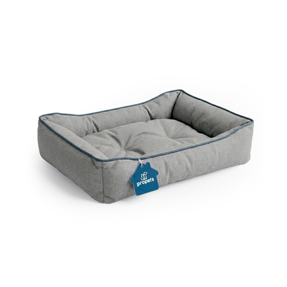 Cama Rectangular Gris Claro para Mascotas