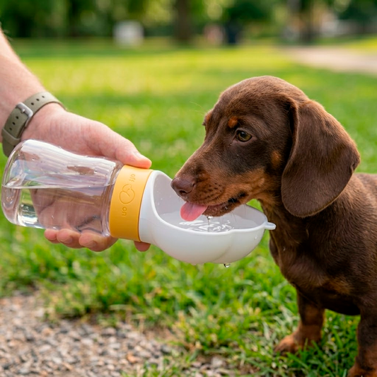 Bebedero Portátil para Mascotas en forma de patita