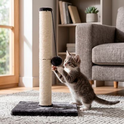 Rascador de Columna con pelota colgante (53 cm)