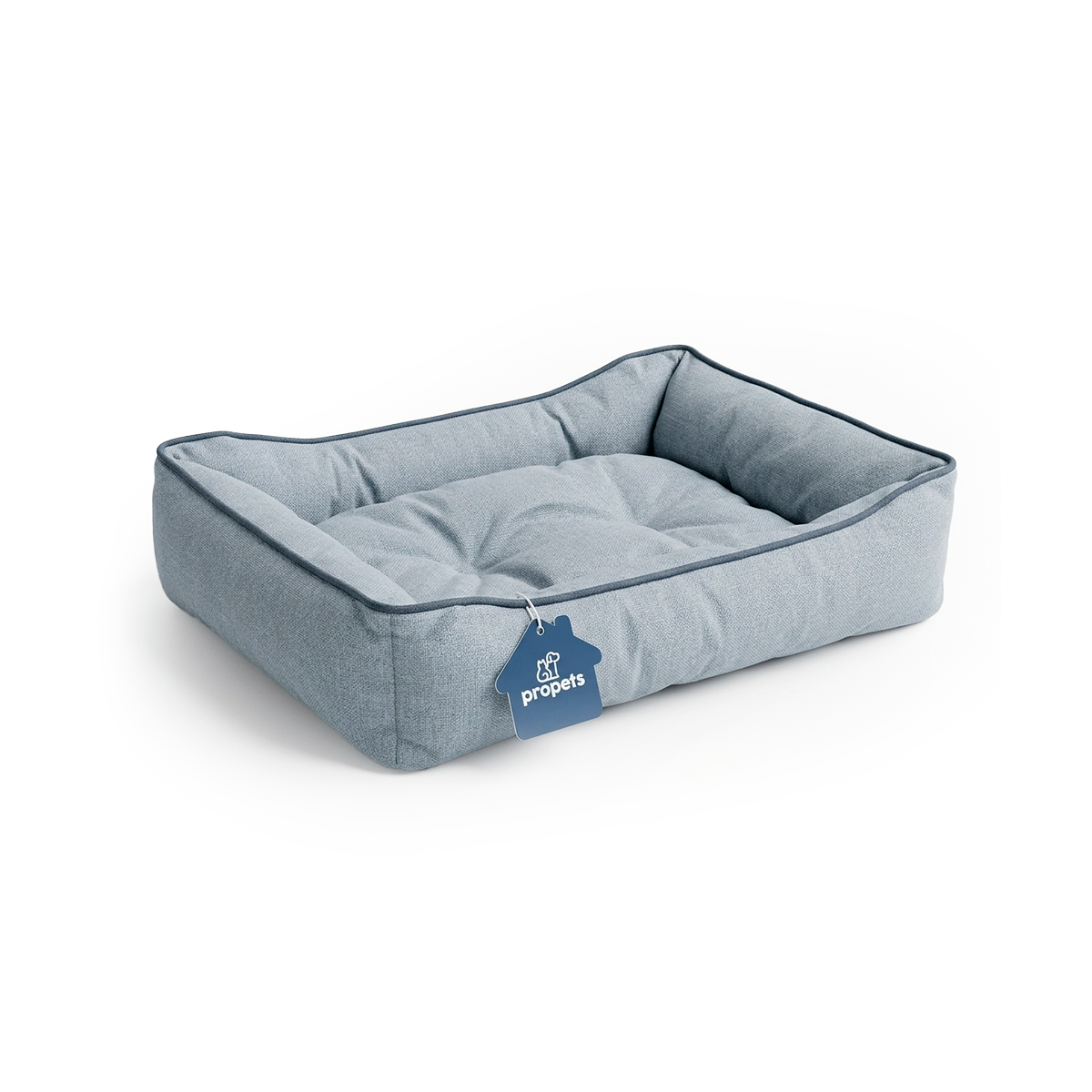 Cama Rectangular Azul para Mascotas
