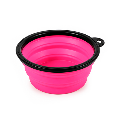 Plato Comedero/Bebedero de Silicona Plegable