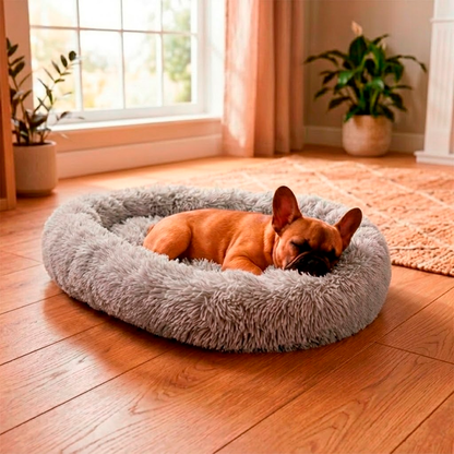 Cama Circular Gris para Mascotas