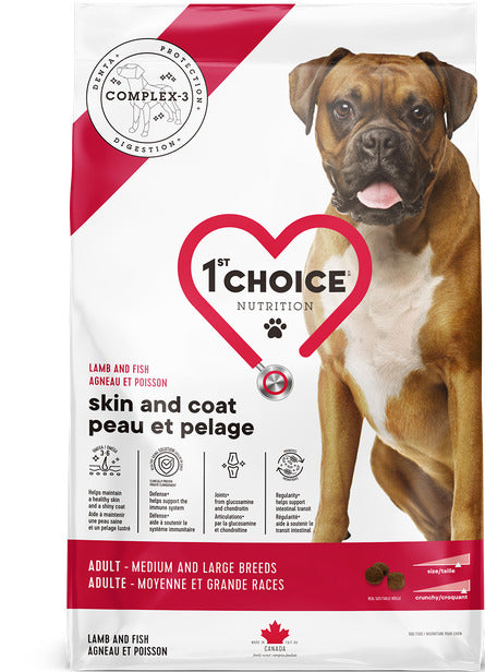 1st Choice Dog Adult M/L Lamb 11KG