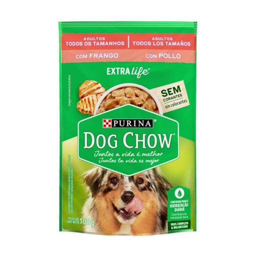 Purina Dog Chow Adultos X-Life con Pollo (Alimento Húmedo, todos los tamaños) 100g
